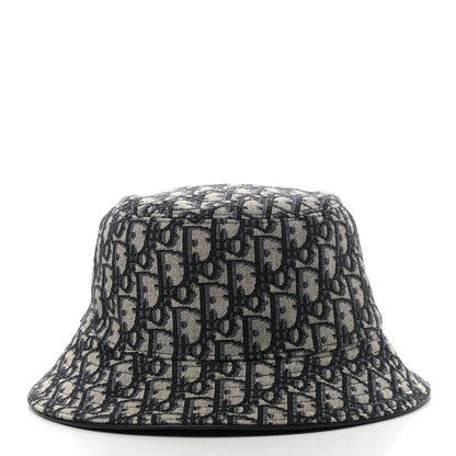 Christian Dior Oblique Jacquard Bucket Hat L Blue 5 of 8