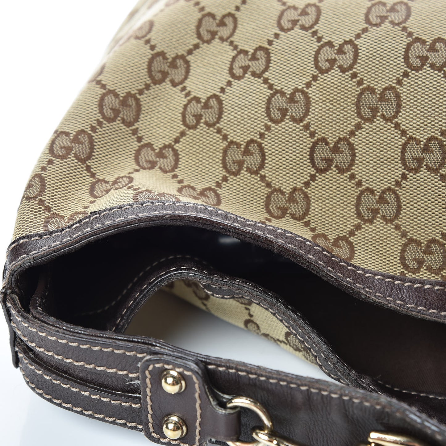 Monogram Large Wave Hobo Dark Brown