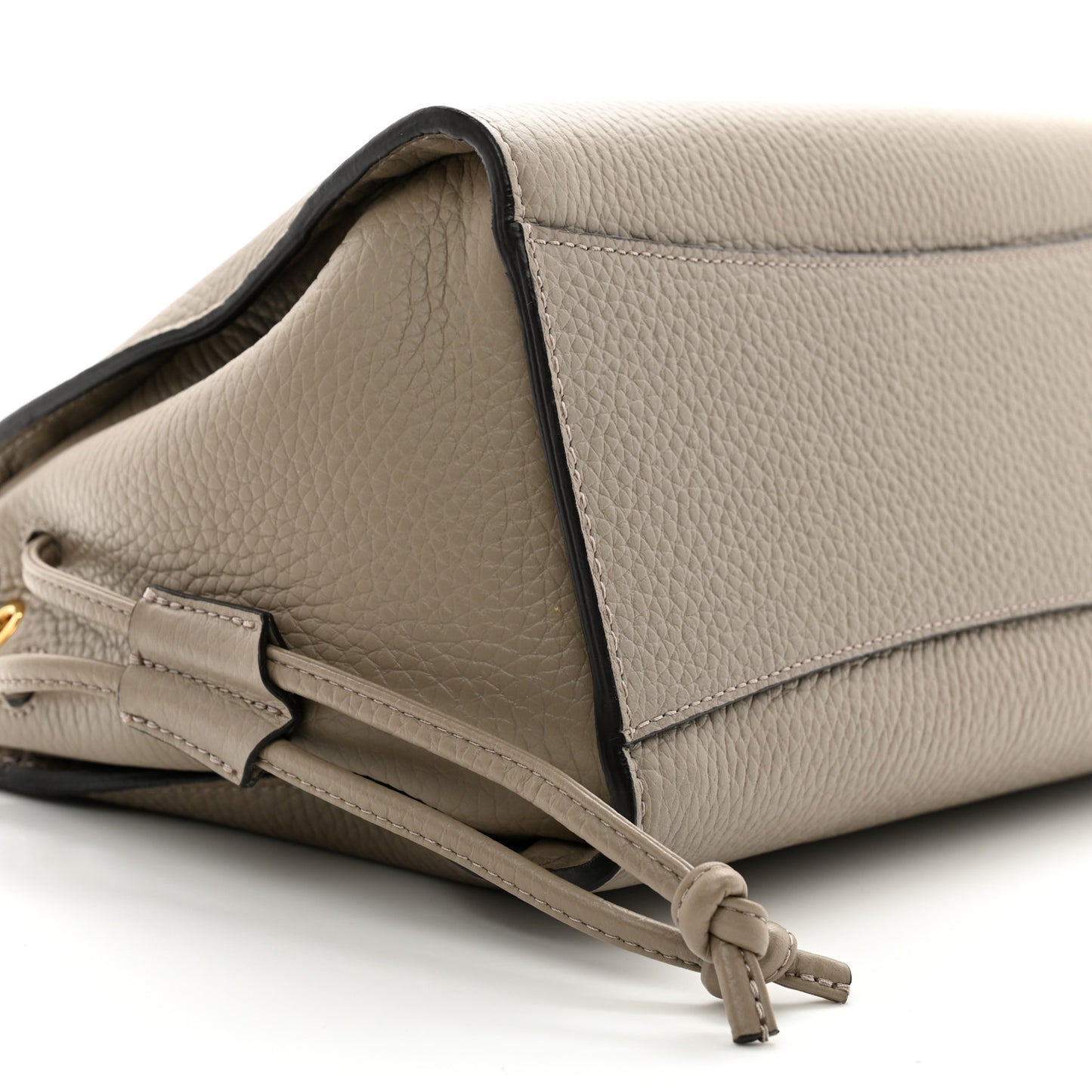 Heavy Grain Small Iris Tote Powder Grey Dark Clay