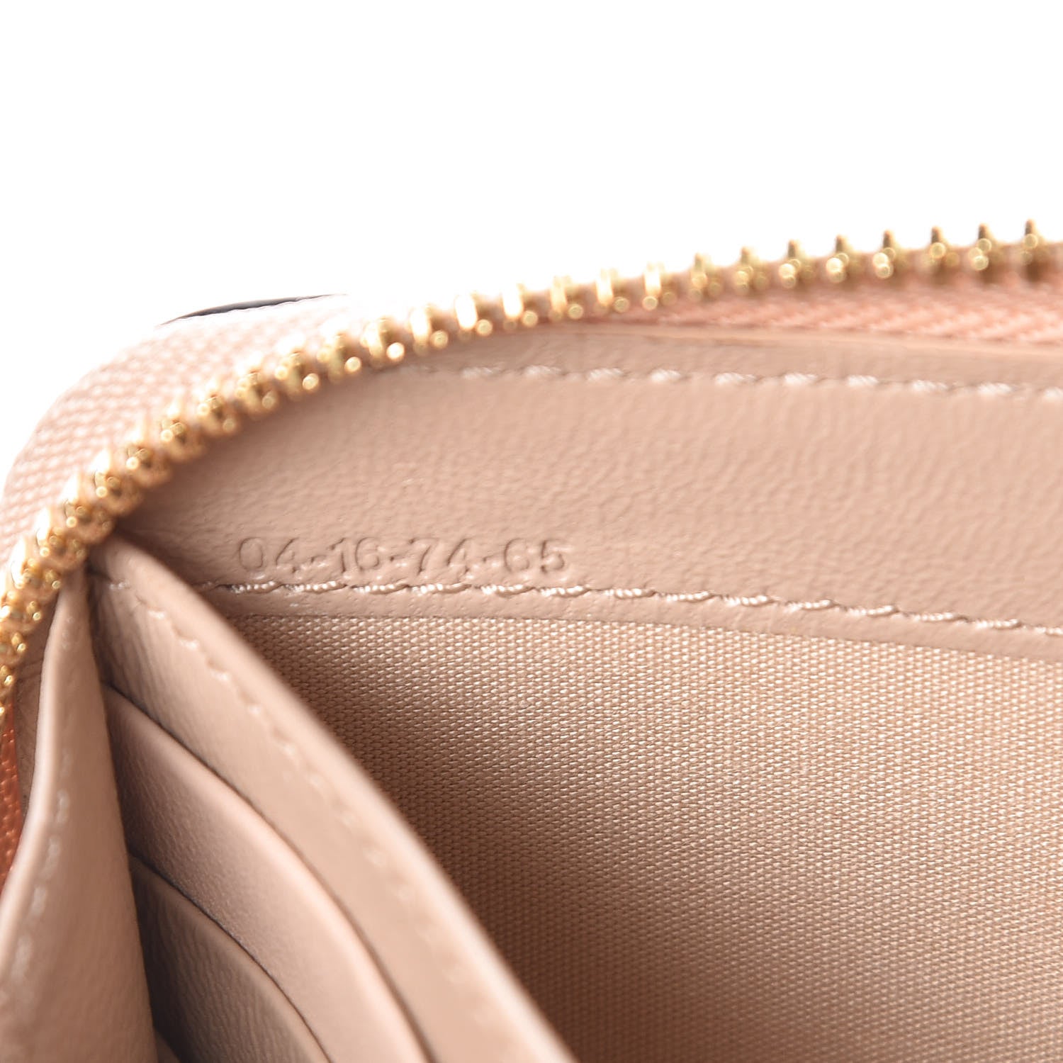 Chloe Grained Calfskin Alphabet Long Zip Around Wallet Blush Nude 9 of 9