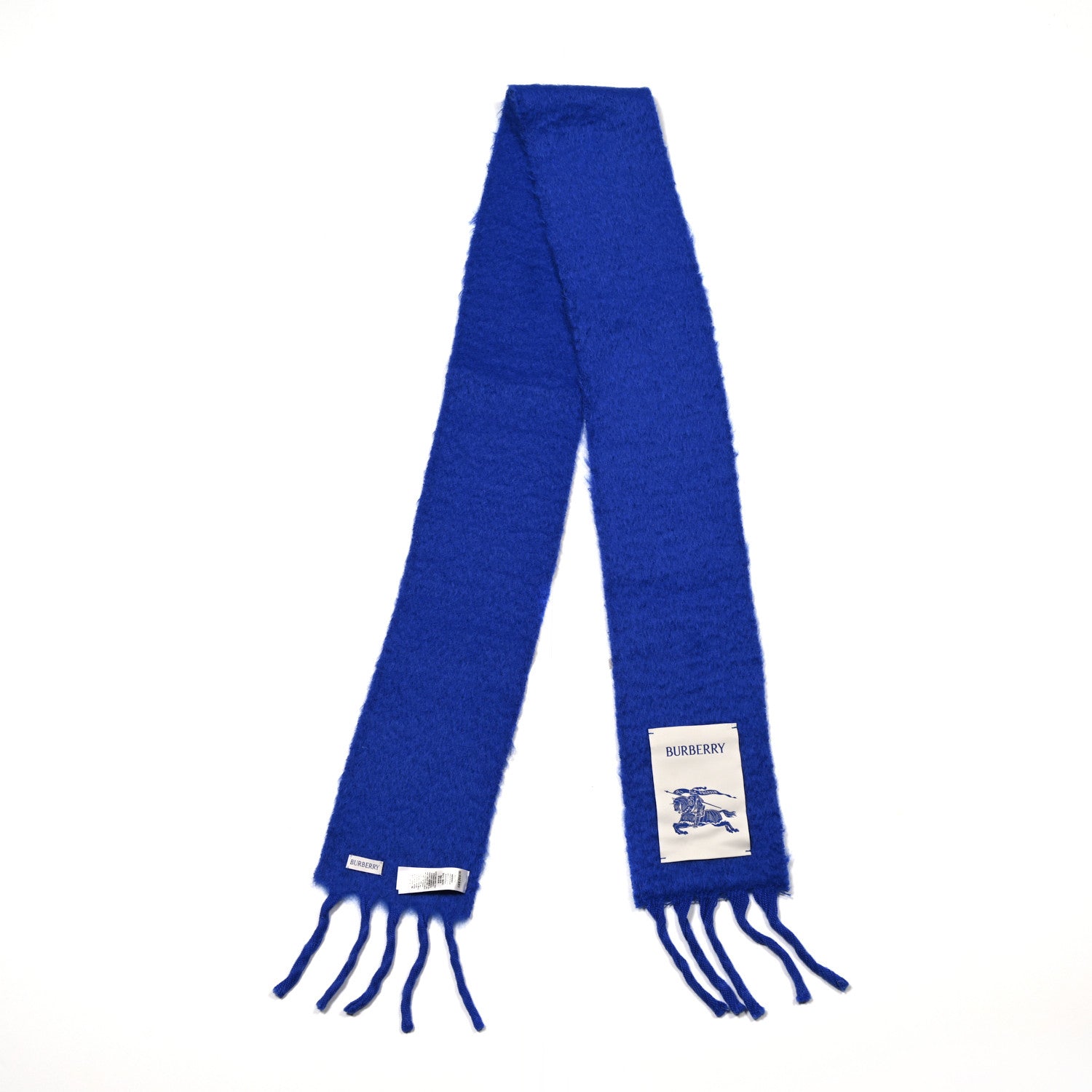 Burberry Fringe Scarf Blue 2 of 4