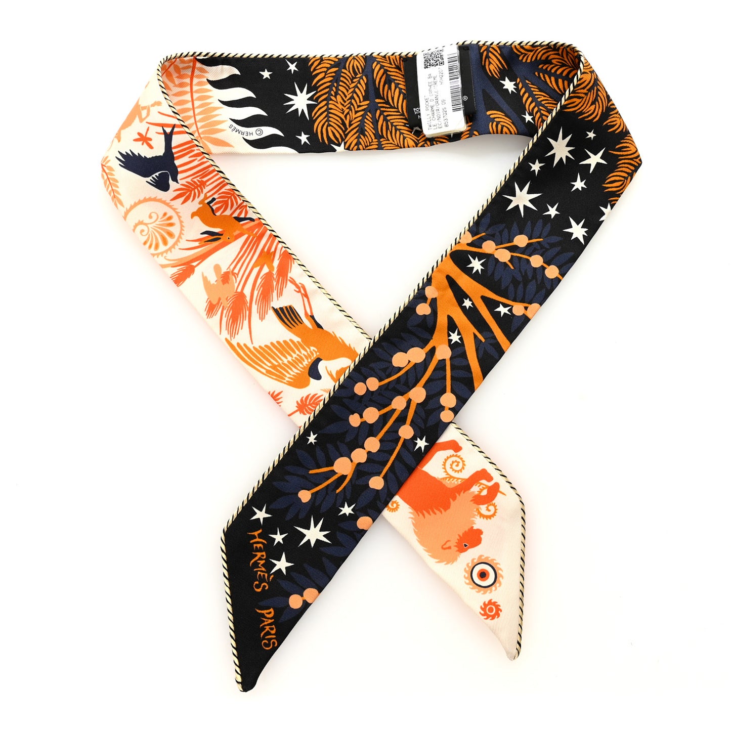 Silk Le Charme D Orphee Twilly Black Orange Creme