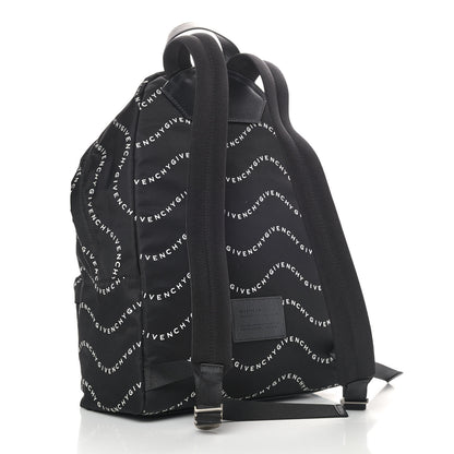 Givenchy Nylon Waves Print Urban Backpack Black White 3 of 9