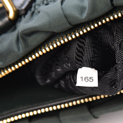 Prada Tessuto Nylon Dressy Gaufre Tote Military Green 7 of 14