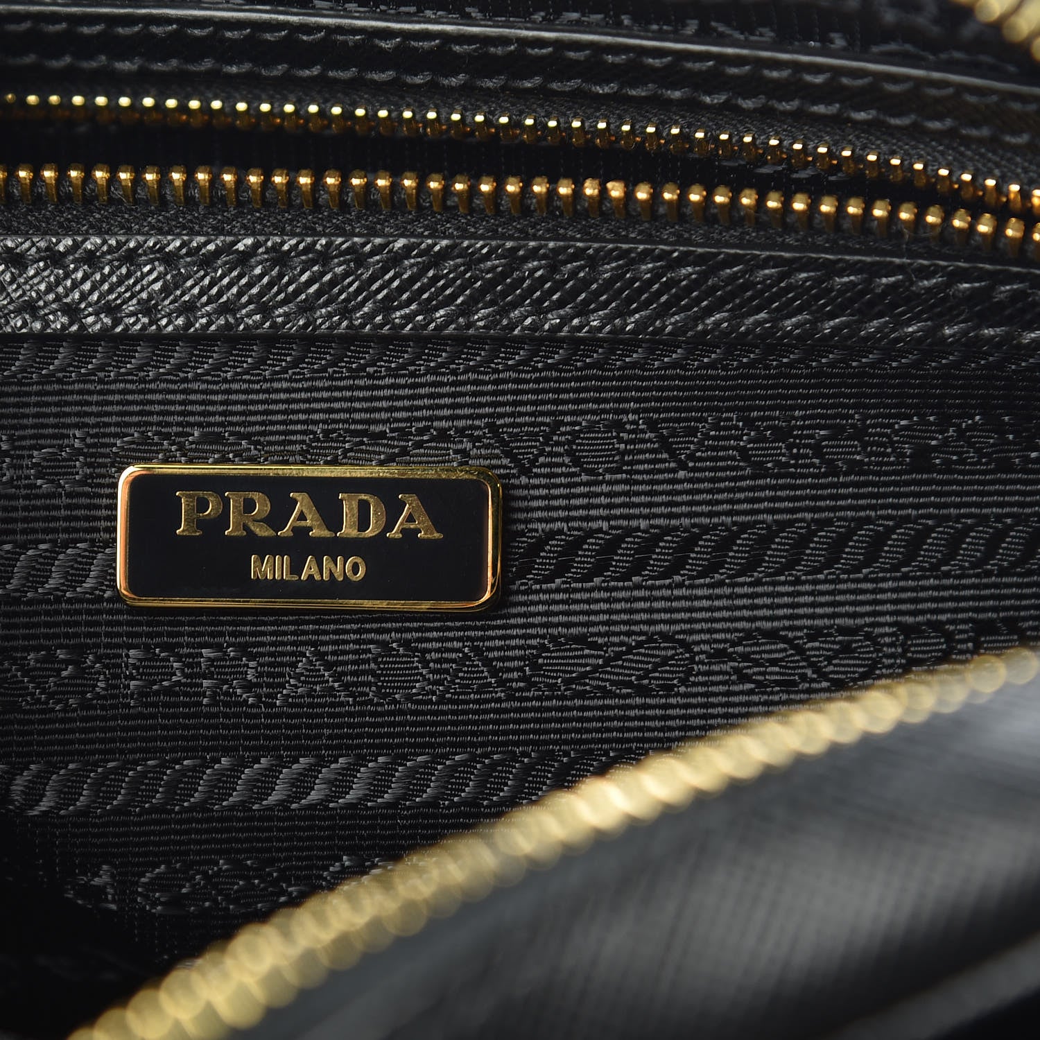 Prada Saffiano Lux Camera Case Crossbody Bag Black 6 of 10