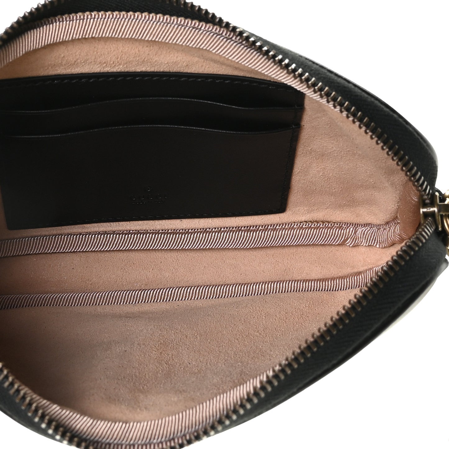 Calfskin Matelasse Mini GG Marmont Chain Crossbody Bag Black