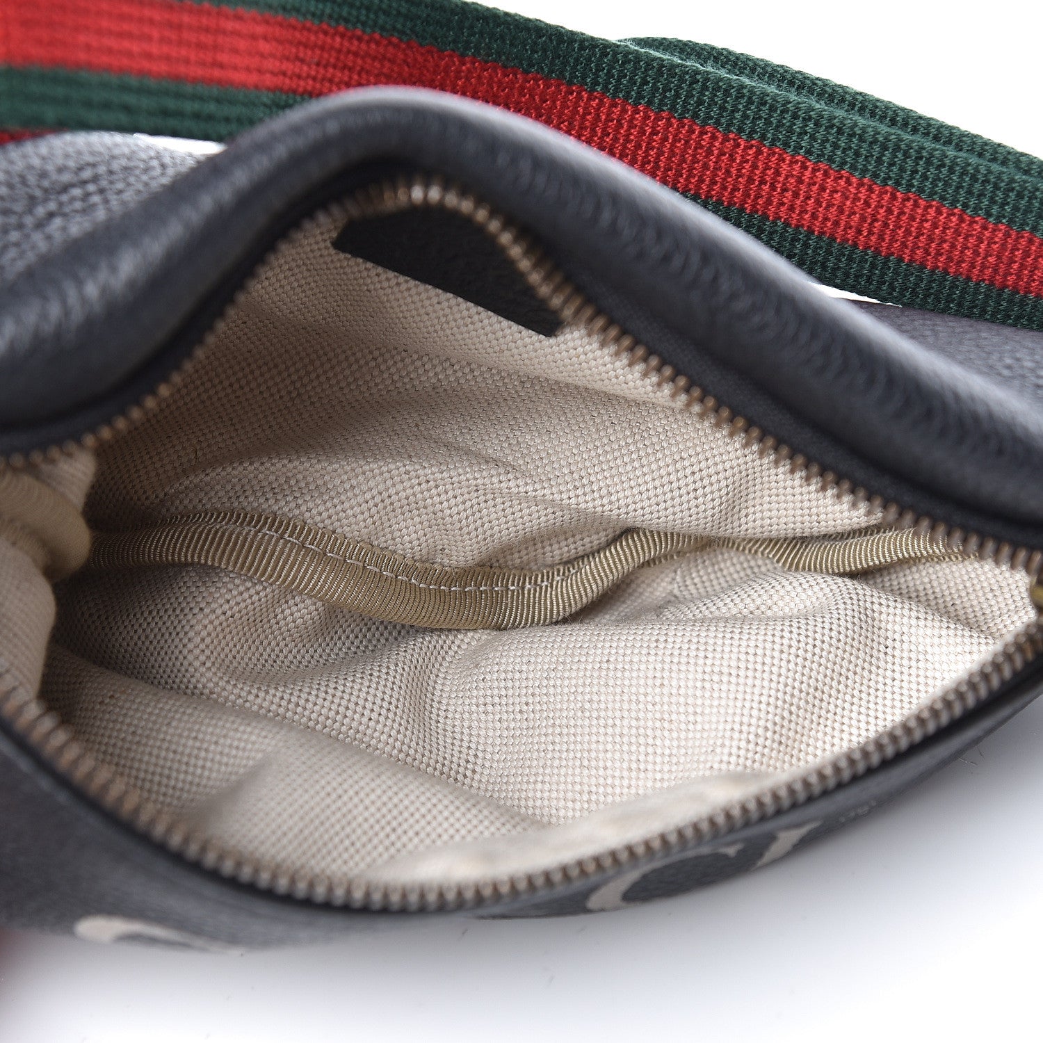 Gucci Grained Calfskin Small Logo Belt Bag Black 5 of 11