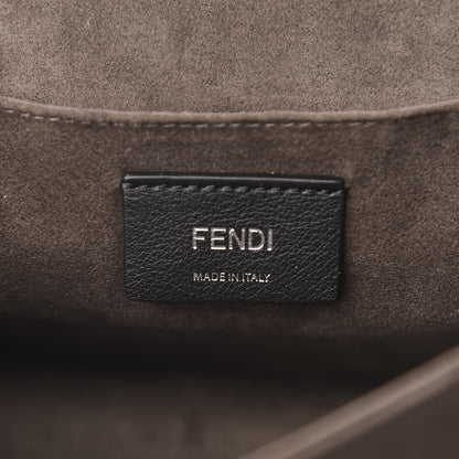 Fendi Vitello Baltico Scalloped Studded Kan I Shoulder Bag Bianco 6 of 10