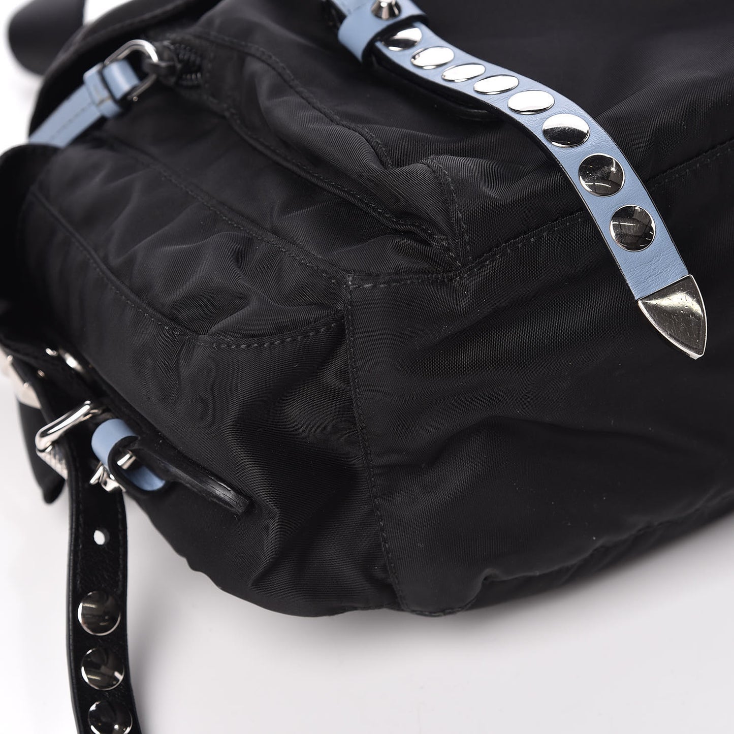 Nylon New Vela Studded Messenger Black Astrale