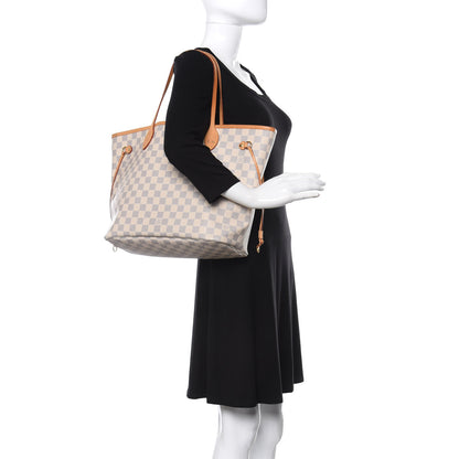 Louis Vuitton Damier Azur Neo Neverfull MM Rose Ballerine 2 of 11