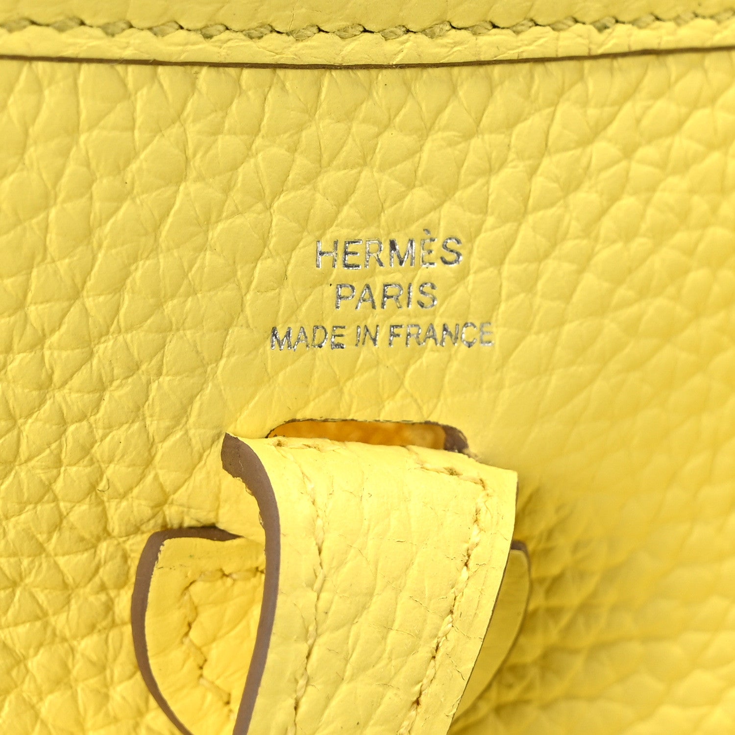 Hermes Taurillon Clemence Evelyne TPM Limoncello 6 of 9