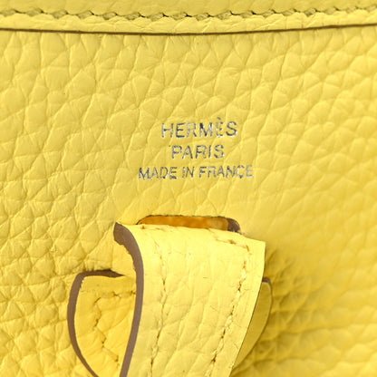 Hermes Taurillon Clemence Evelyne TPM Limoncello 6 of 9