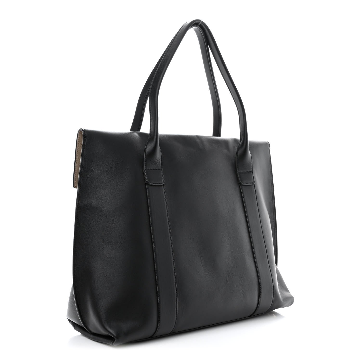 Salvatore Ferragamo Calfskin Large Sookie Satchel Black 3 of 9