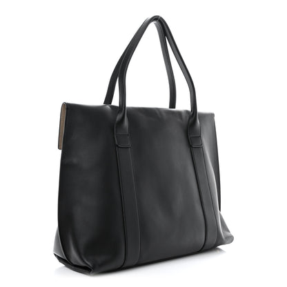 Salvatore Ferragamo Calfskin Large Sookie Satchel Black 3 of 9