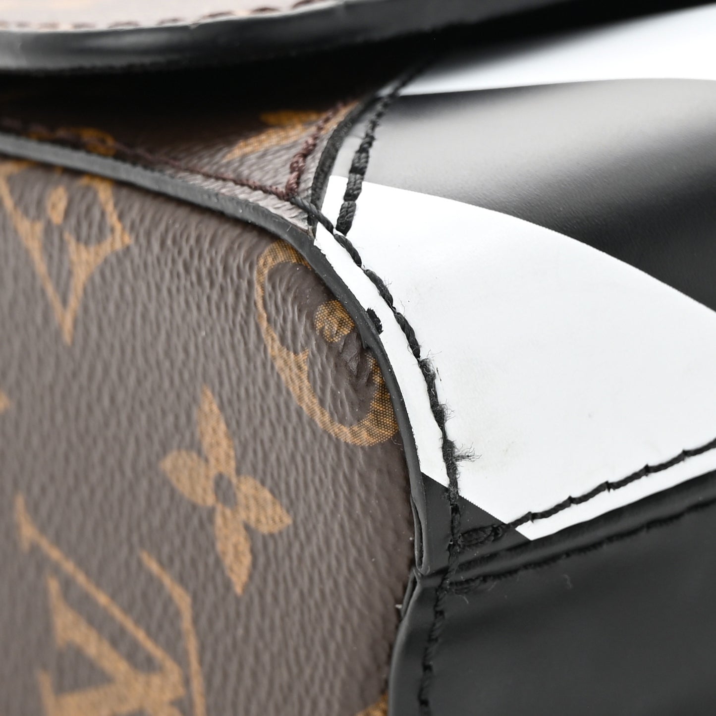 Calfskin Monogram Studded Twist Shoulder Bag MM