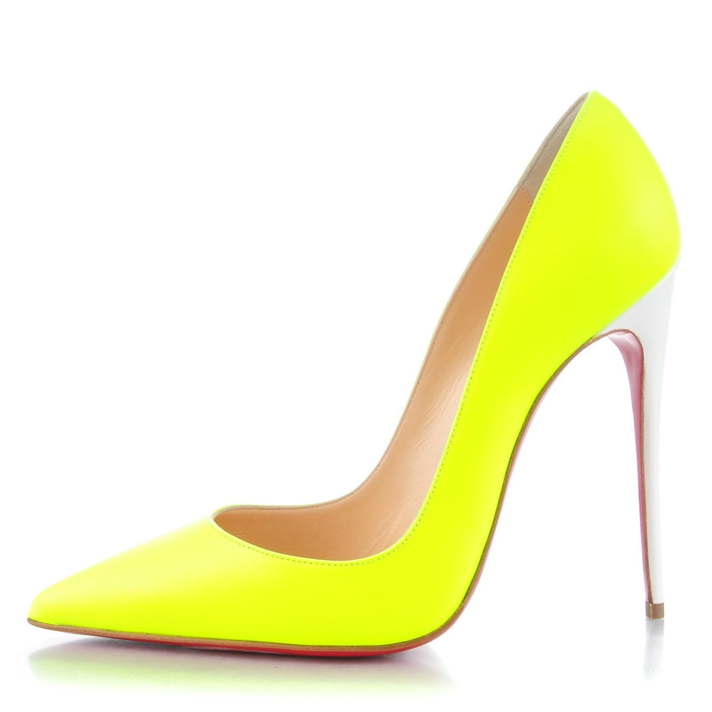 Matte Calfskin Jazz Calf Fluo So Kate 120 Pumps 38 Jaune White