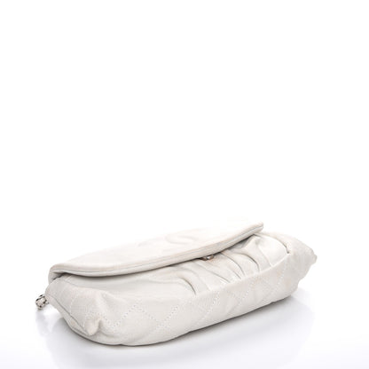 Chanel Caviar Half Moon Wallet On Chain WOC White 4 of 9