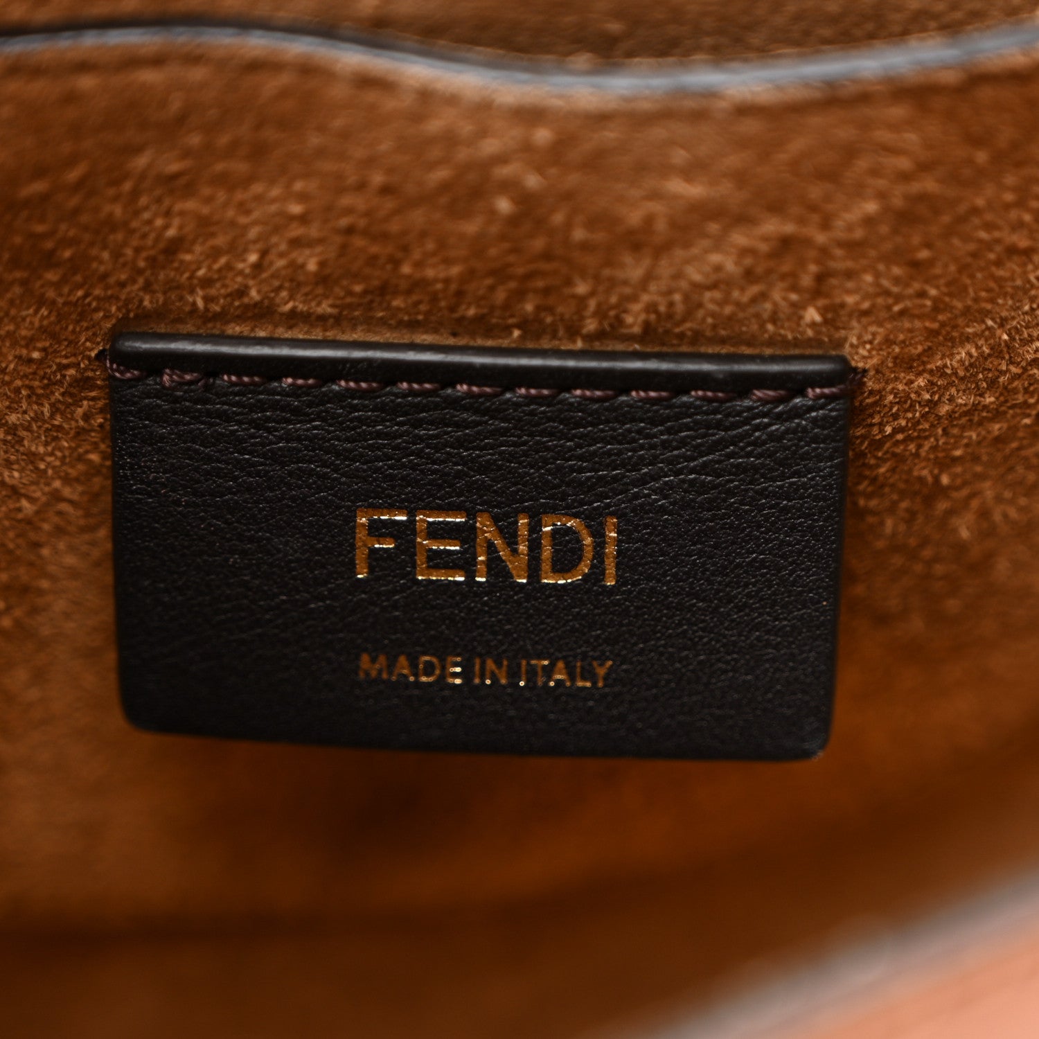 Fendi Vitello King Plexiglass Moonlight Shoulder Bag Cuoio 6 of 10