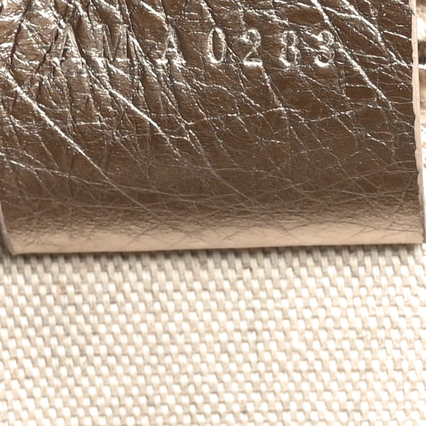 Metallic Calfskin Medium Voyou Bag Dusty Gold