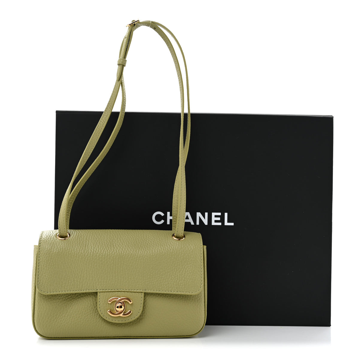 Chanel Grained Calfskin Mini Souplissimo Maxi Flap Green 11 of 11