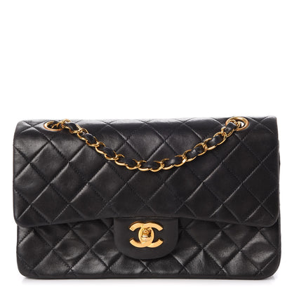 Chanel Lambskin Quilted Small Double Flap Black 1 of 11