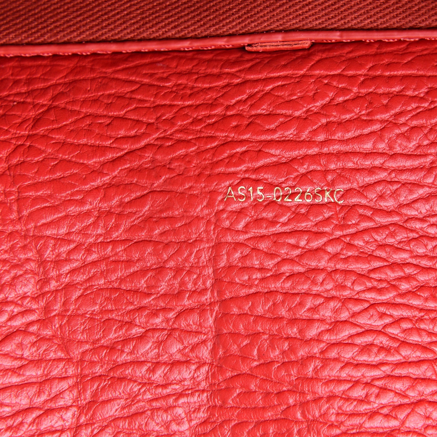 3.1 Textured Calfskin Mini Pashli Satchel Red