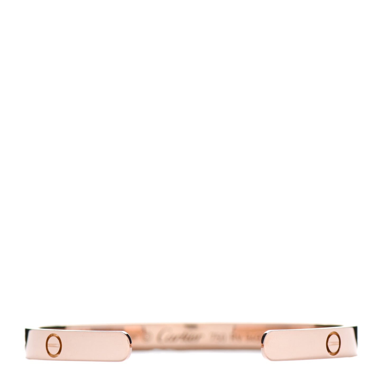 18K Pink Gold LOVE Cuff Bracelet 18