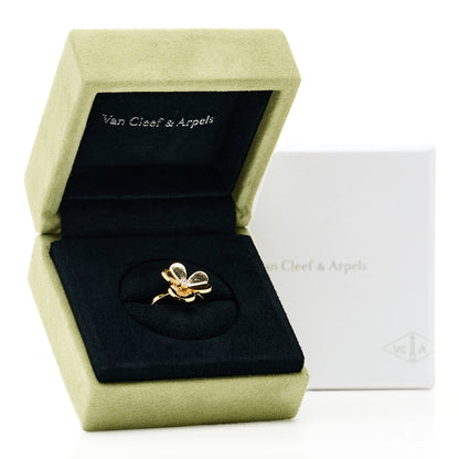 Van Cleef & Arpels 18K Yellow Gold Diamond Small Frivole Ring 53 6.5 6 of 6