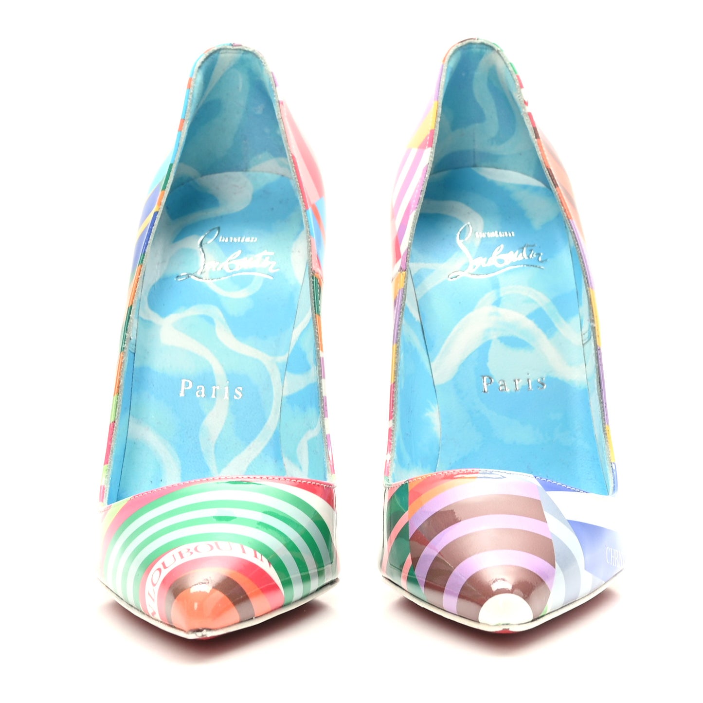 Patent Striped Grand Bain Swimming Pool So Kate120 Pumps 36 Multicolor