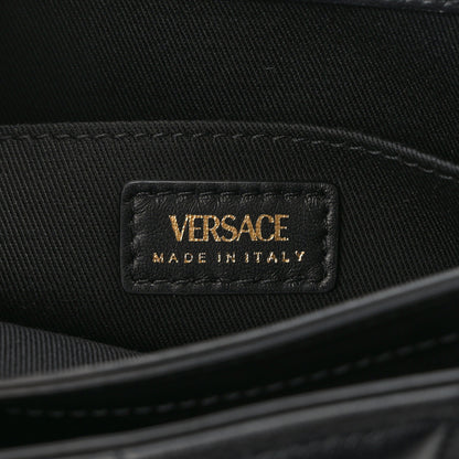 Versace Nappa Quilted Kleio Shoulder Bag Black 6 of 11
