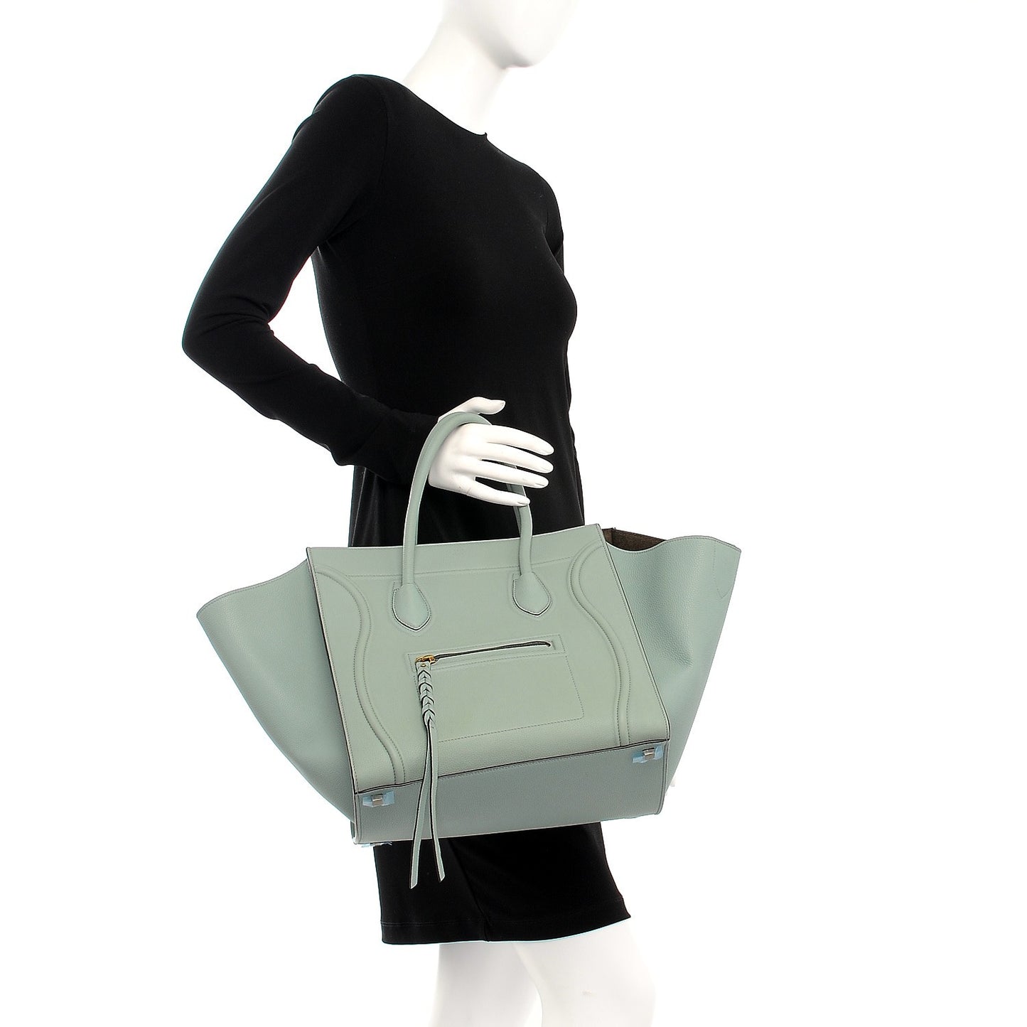 Supple Calfskin Medium Phantom Luggage Jade