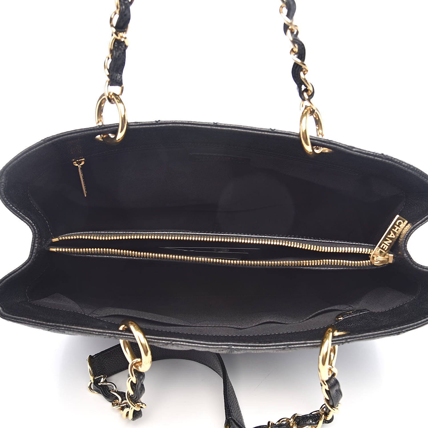 Chanel Caviar Quilted Grand Shopping Tote GST Black 5 of 11