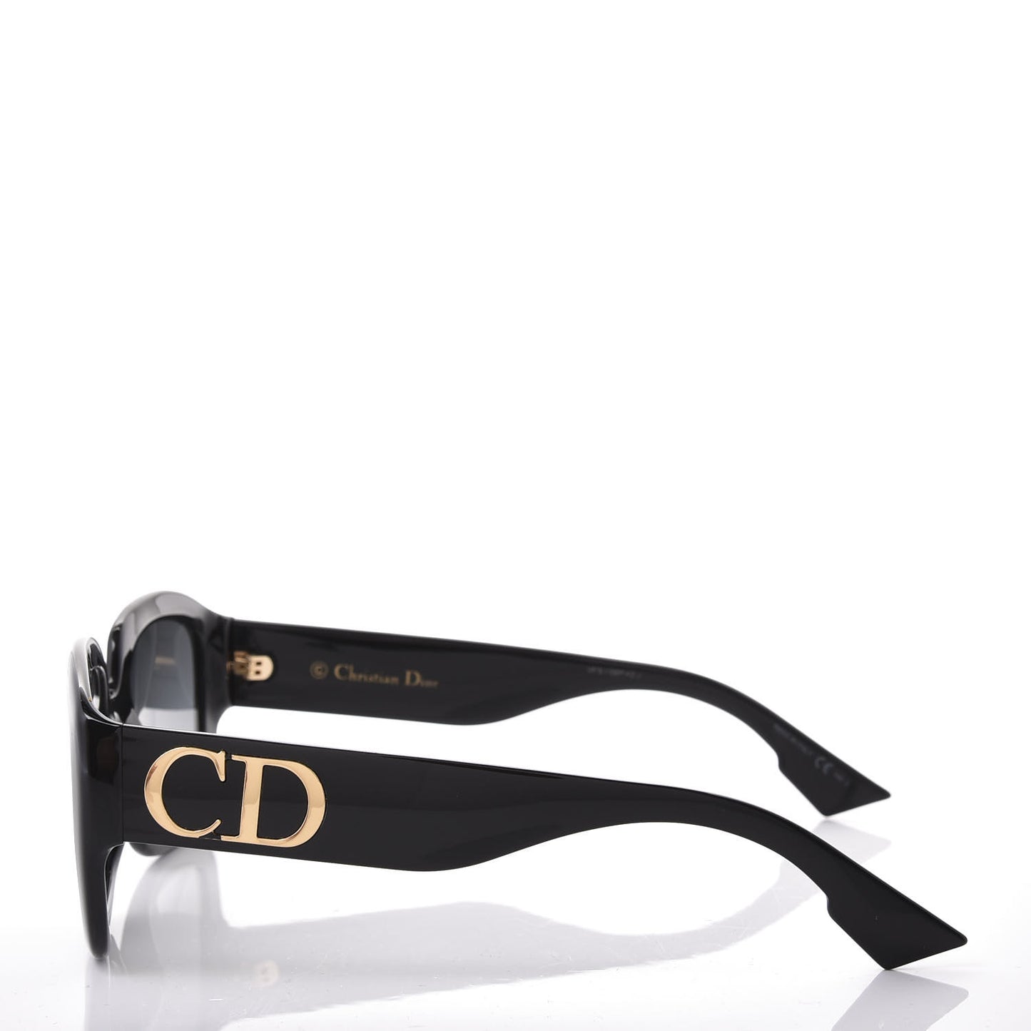CHRISTIAN Acetate D Dior Sunglasses Black