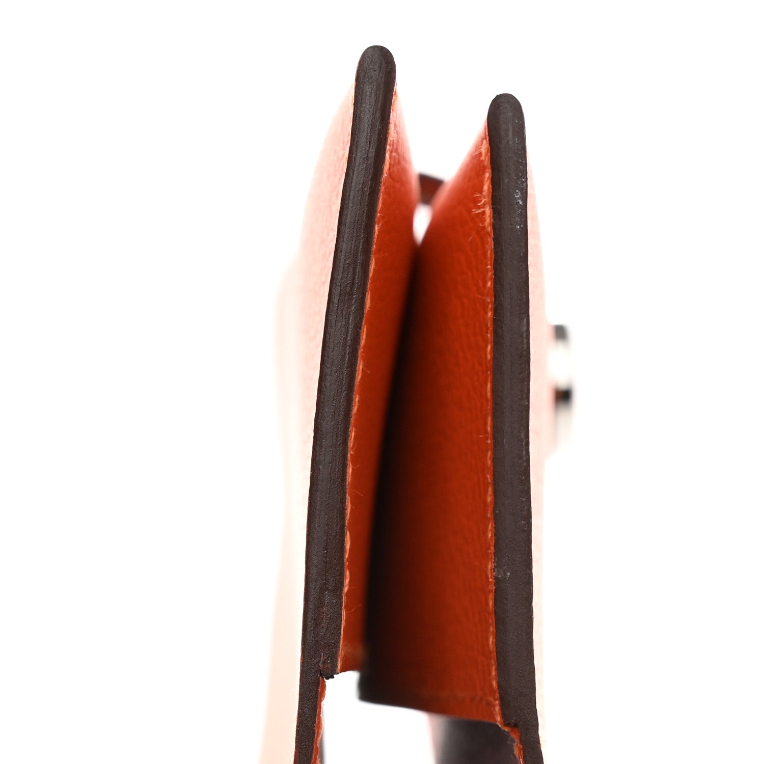 Hermes Evercolor R.M.S Card Holder Feu Capucine 8 of 9