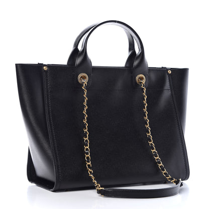 Chanel Caviar Small Studded Deauville Tote Black 4 of 9