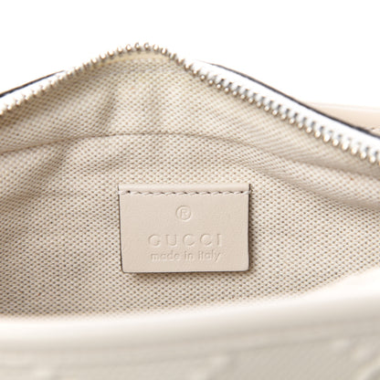 Gucci Calfskin GG Tennis Embossed Cosmetic Case Mystic White 6 of 7