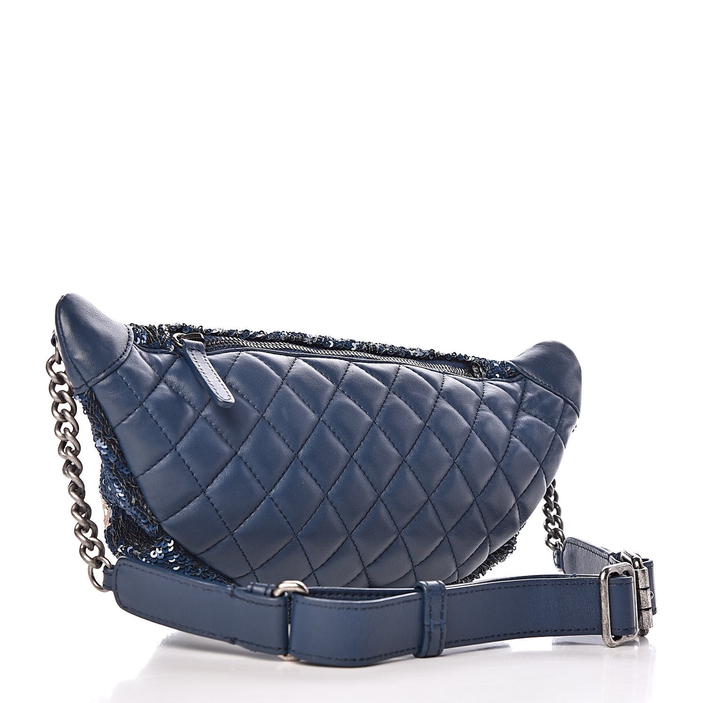 Sequin Coco Cuba Waist Bag Fanny Pack Blue Pink