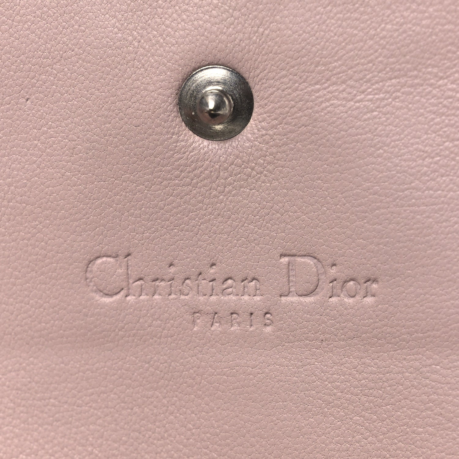 Christian Dior Lambskin Cannage Lady Dior Rendezvous Wallet On Chain Light Pink 6 of 10