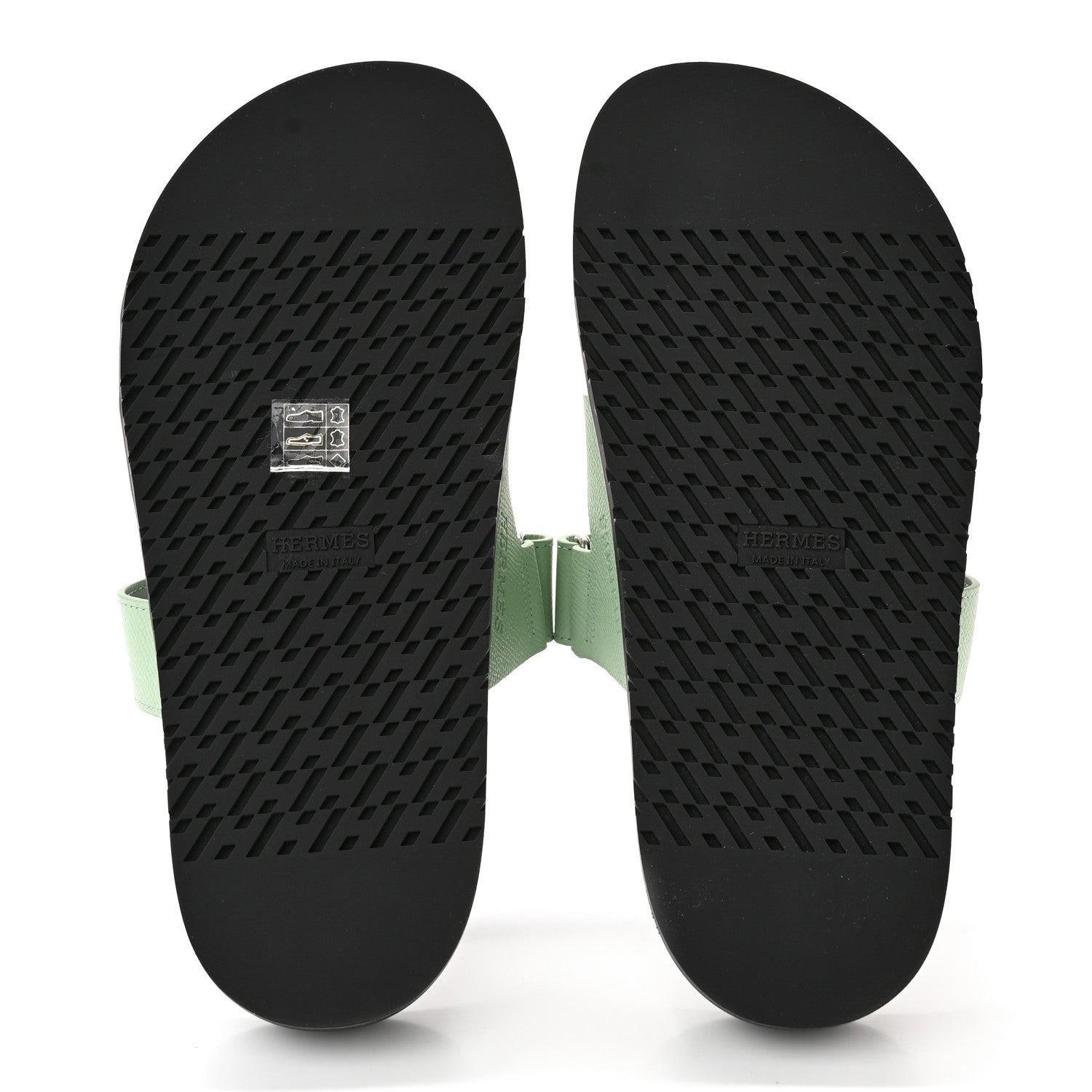 Hermes Epsom Womens Chypre Sandals 38 Vert Jade 5 of 8