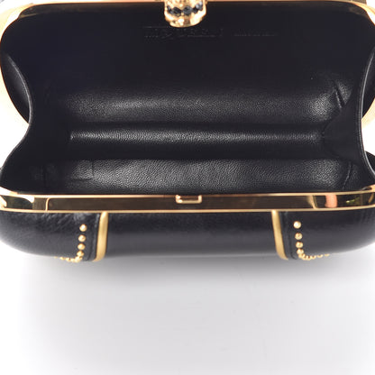 Alexander McQueen Nappa Studded Skull Box Clutch Black 5 of 7