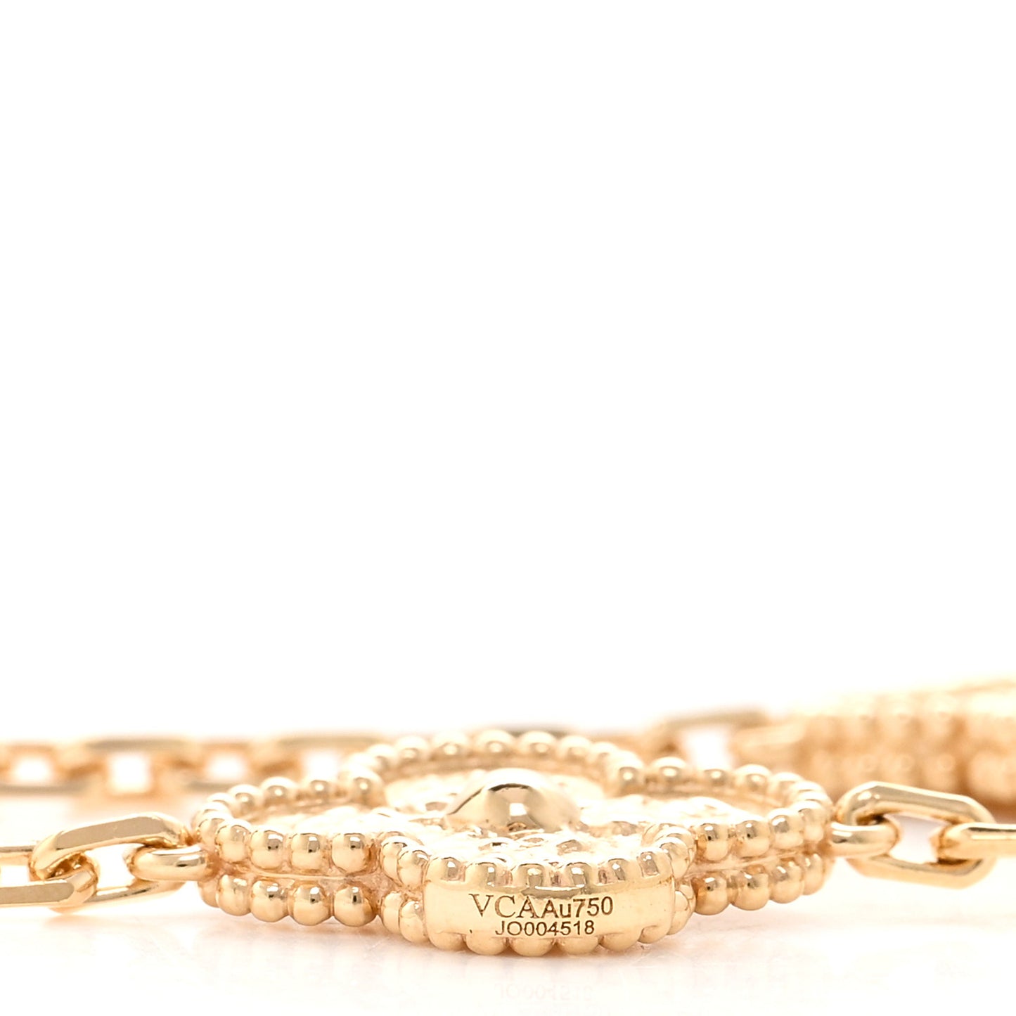 18K Yellow Gold 10 Motifs Vintage Alhambra Necklace
