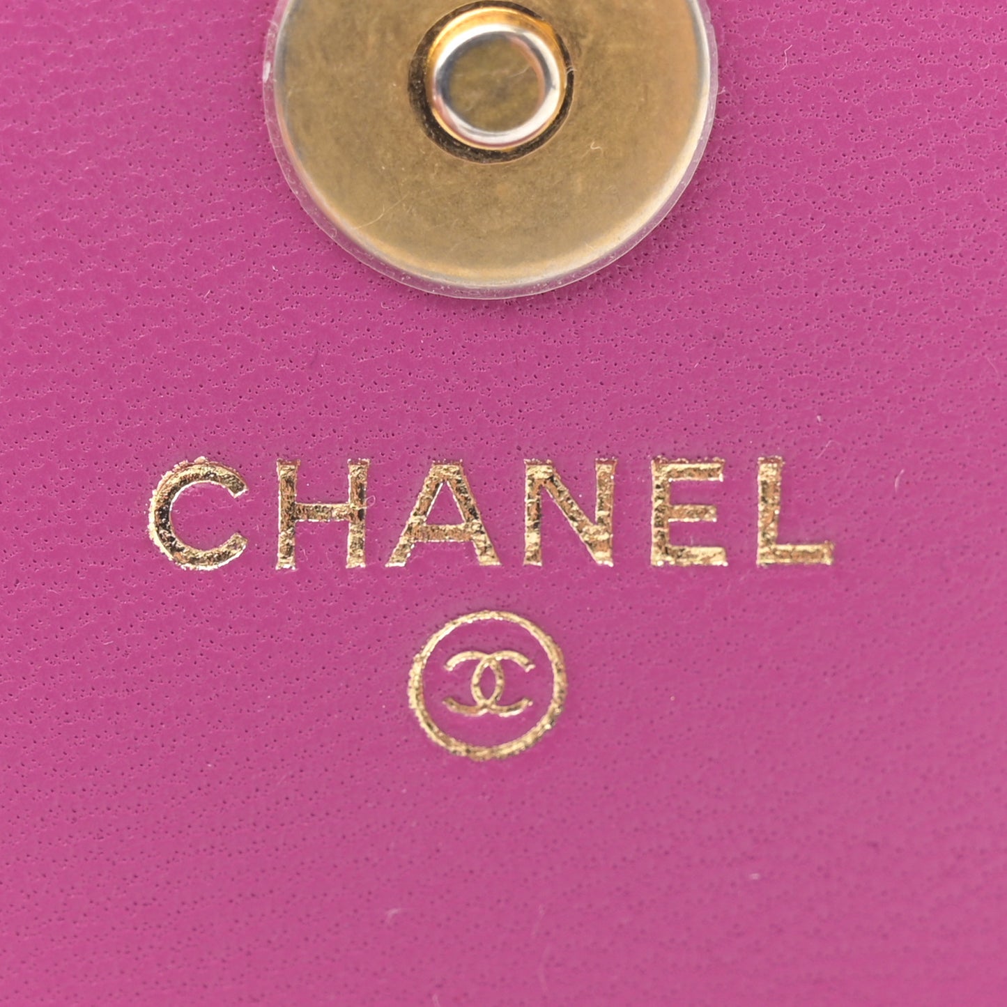 Lambskin Quilted Pearl Crush Clutch With Chain Purple
