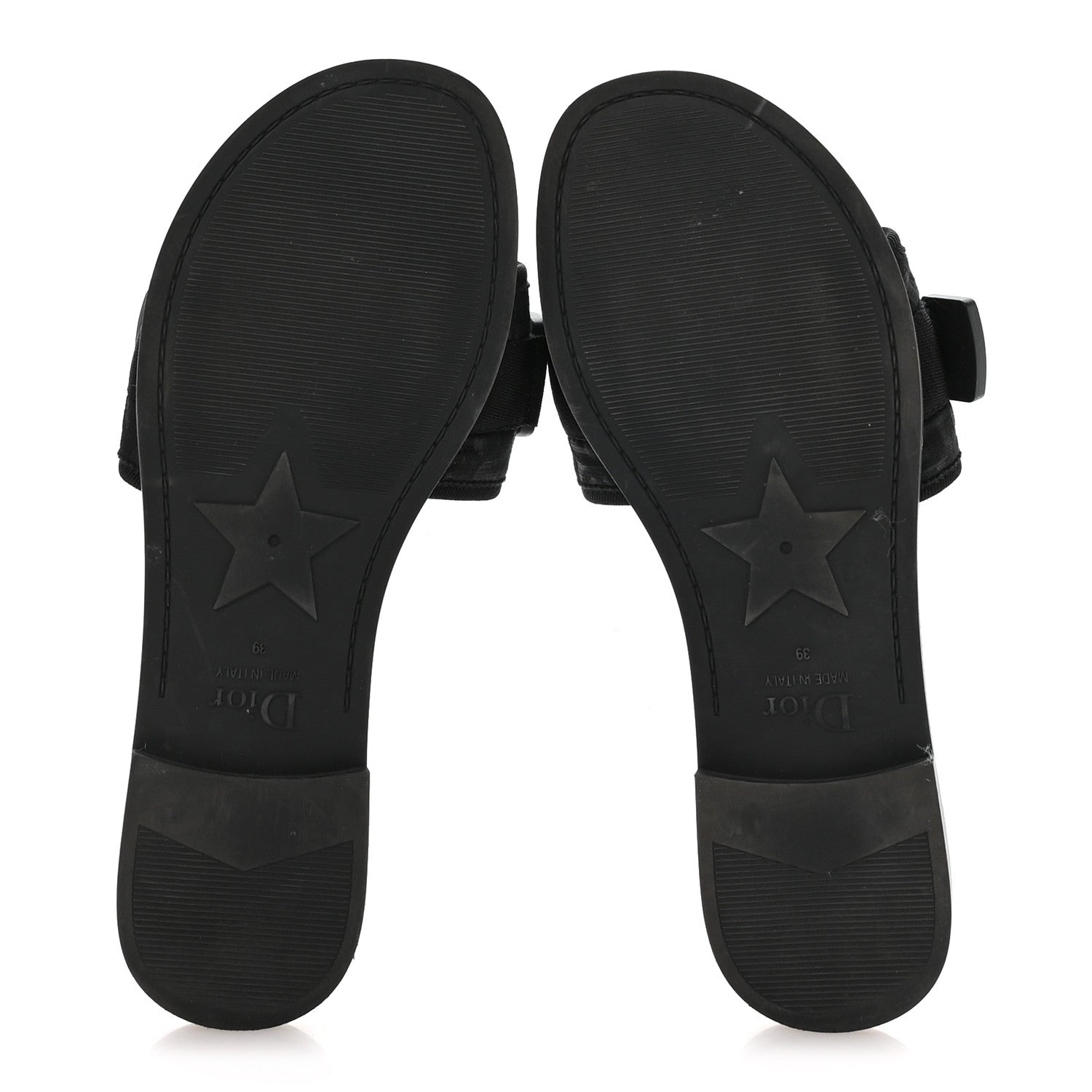 Christian Dior Shiny Technical Fabric Oblique Dio(r)evolution Slide Sandals 39 Black 6 of 8