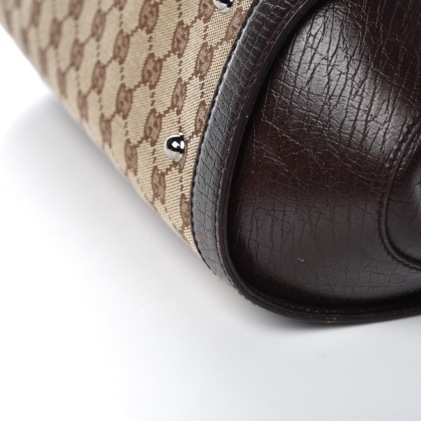 Monogram Bamboo Bullet Handbag Brown