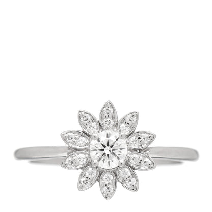 Tiffany Platinum Diamond Enchant Garden Flower Ring 49 4.75 1 of 5