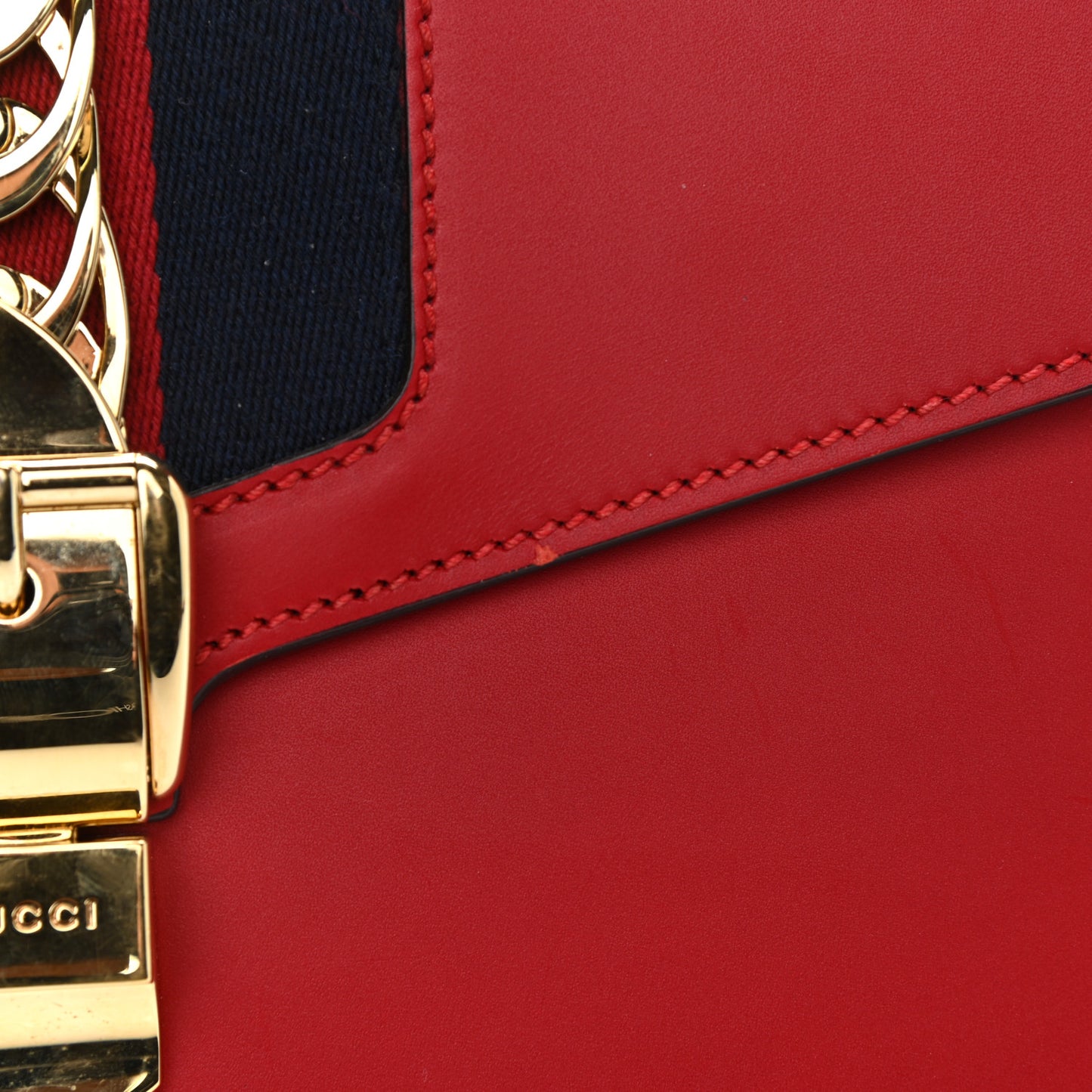 Calfskin Small Sylvie Shoulder Bag Hibiscus Red