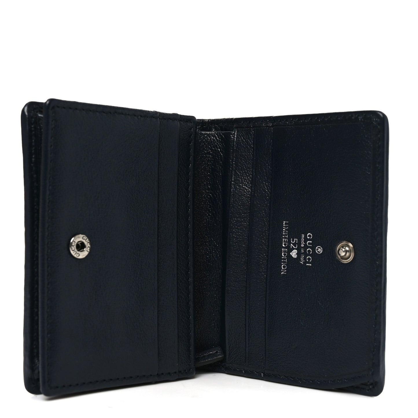 Monogram Multicolor Matelasse Diagonal Floral Embroidered  GG Marmont Card Case Wallet Red Blue Multicolor