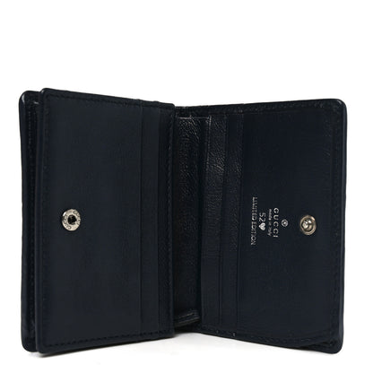 Gucci Monogram Multicolor Matelasse Diagonal Floral Embroidered  GG Marmont Card Case Wallet Red Blue Multicolor 5 of 7