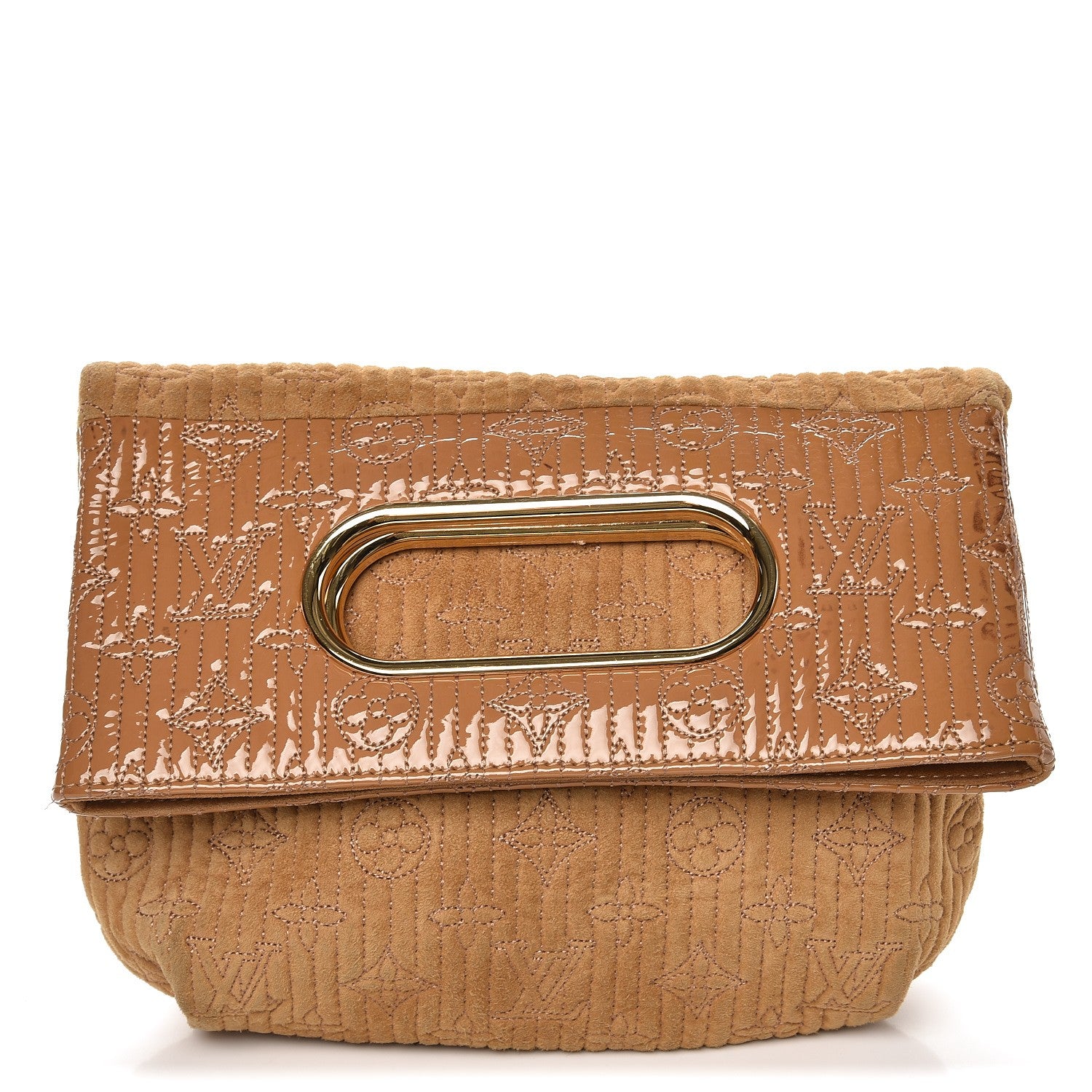 Louis Vuitton Suede Monogram Motard Afterdark Clutch Powder 1 of 13