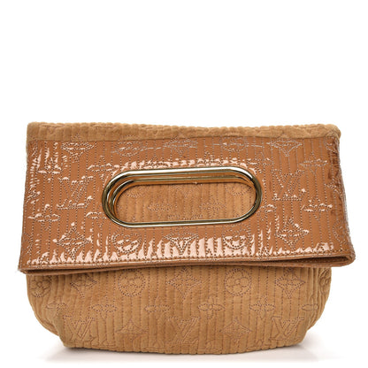 Louis Vuitton Suede Monogram Motard Afterdark Clutch Powder 1 of 13